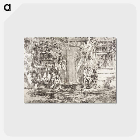 アートポストカード-Old Doorway - フレデリック チャイルド ハッサム Postcard.