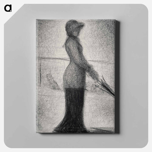 Woman with Parasol - Georges Seurat Canvas.