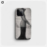 Woman with Parasol - Georges Seurat Phone Case.