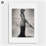 Woman with Parasol - Georges Seurat Poster.