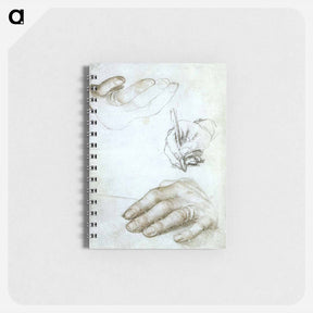 アートメモ帳-Studies of the Hands of Erasmus of Rotterdam - ハンス ホルバイン Memo.