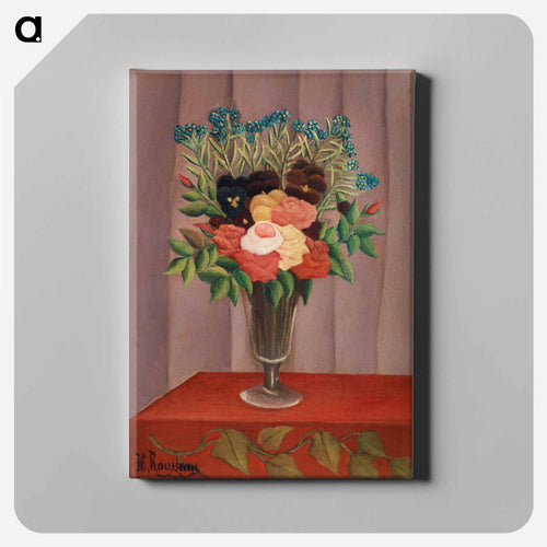Bouquet of Flowers - Henri Rousseau Canvas.