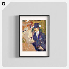 アートポスター-The Englishman at the Moulin Rouge - アンリ ド トゥールーズ ロートレック Poster.