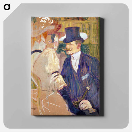アートパネル-The Englishman at the Moulin Rouge - アンリ ド トゥールーズ ロートレック Canvas.