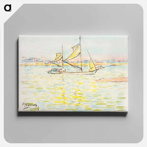 アートパネル-Two–master on the Zeeland waters - ヤン・トゥーロップ Canvas.