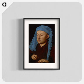 アートポスター-Man in a Blue Turban - ヤン ファン エイク Poster.
