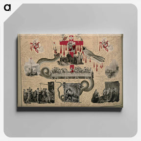 アートパネル-Victorian Blood Book
 - ジョン ビングリー ガーランド Canvas.