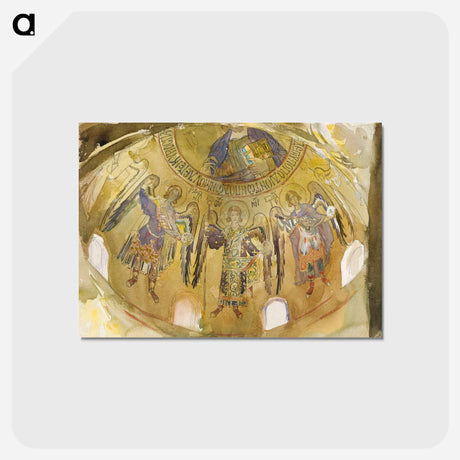 アートポストカード-Angels, Mosaic, Palatine Chapel, Palermo - ジョン シンガー サージェント Postcard.