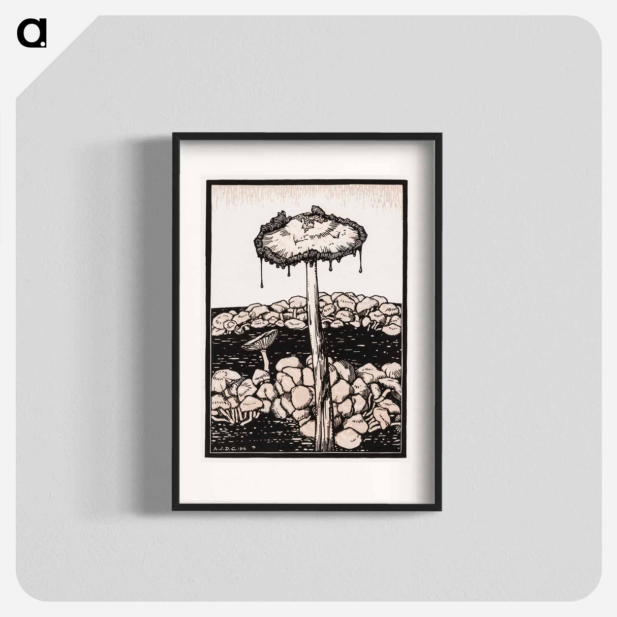 Dripping mushroom - ユリー デ フラーハ Poster.
