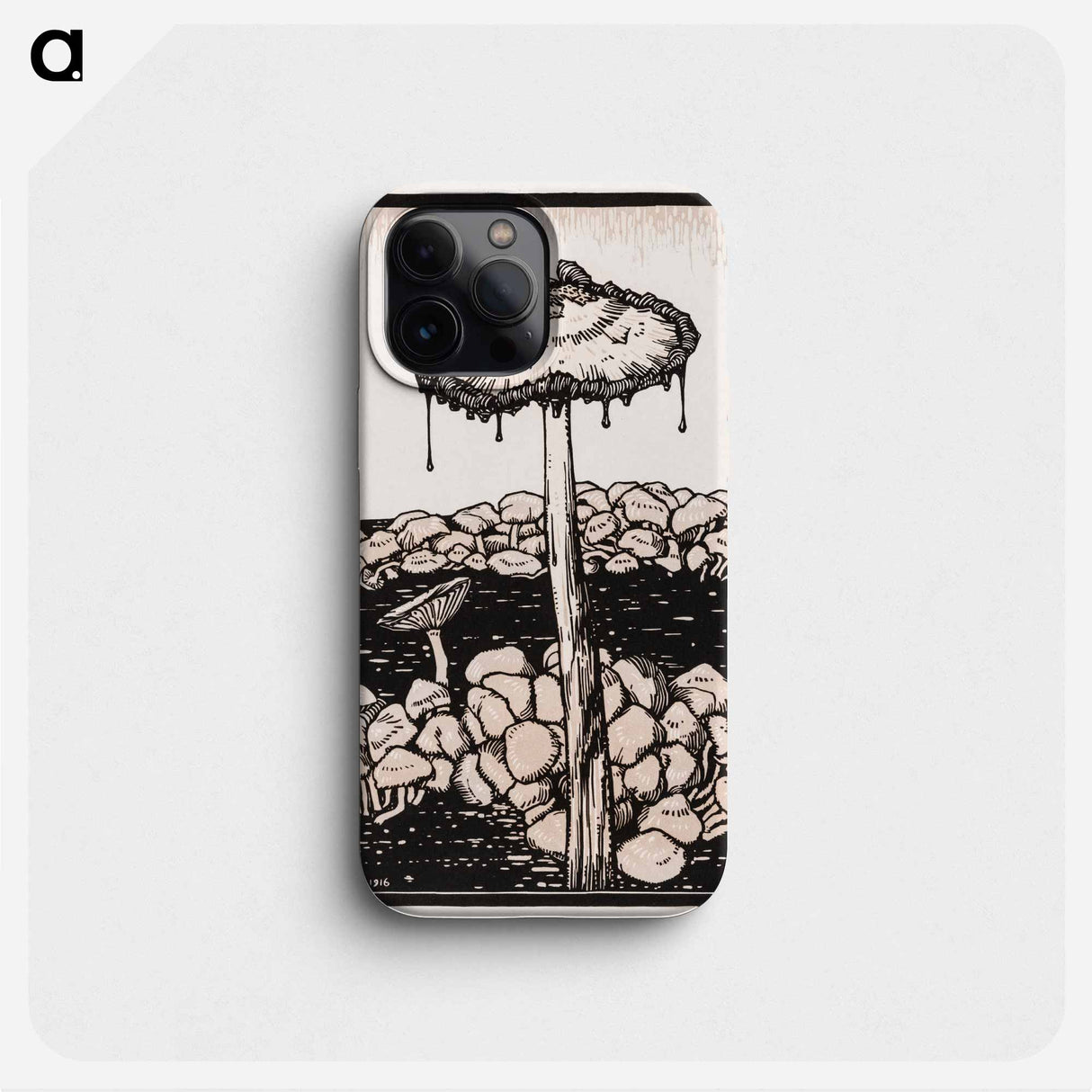 Dripping mushroom - Julie de Graag Phone Case.