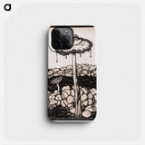 Dripping mushroom - Julie de Graag Phone Case.