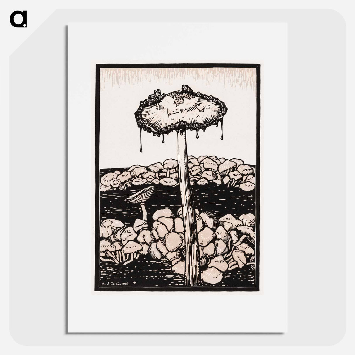 Dripping mushroom - ユリー デ フラーハ Poster.