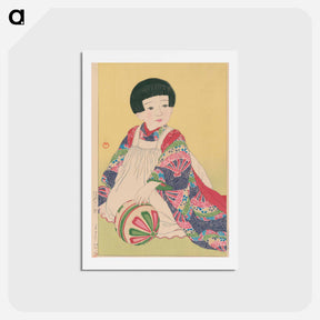 アートポストカード-昭和10(1935)年に渡辺画版店から出版された川瀬巴水の版画集内の作品 - 川瀬 巴水 Postcard.