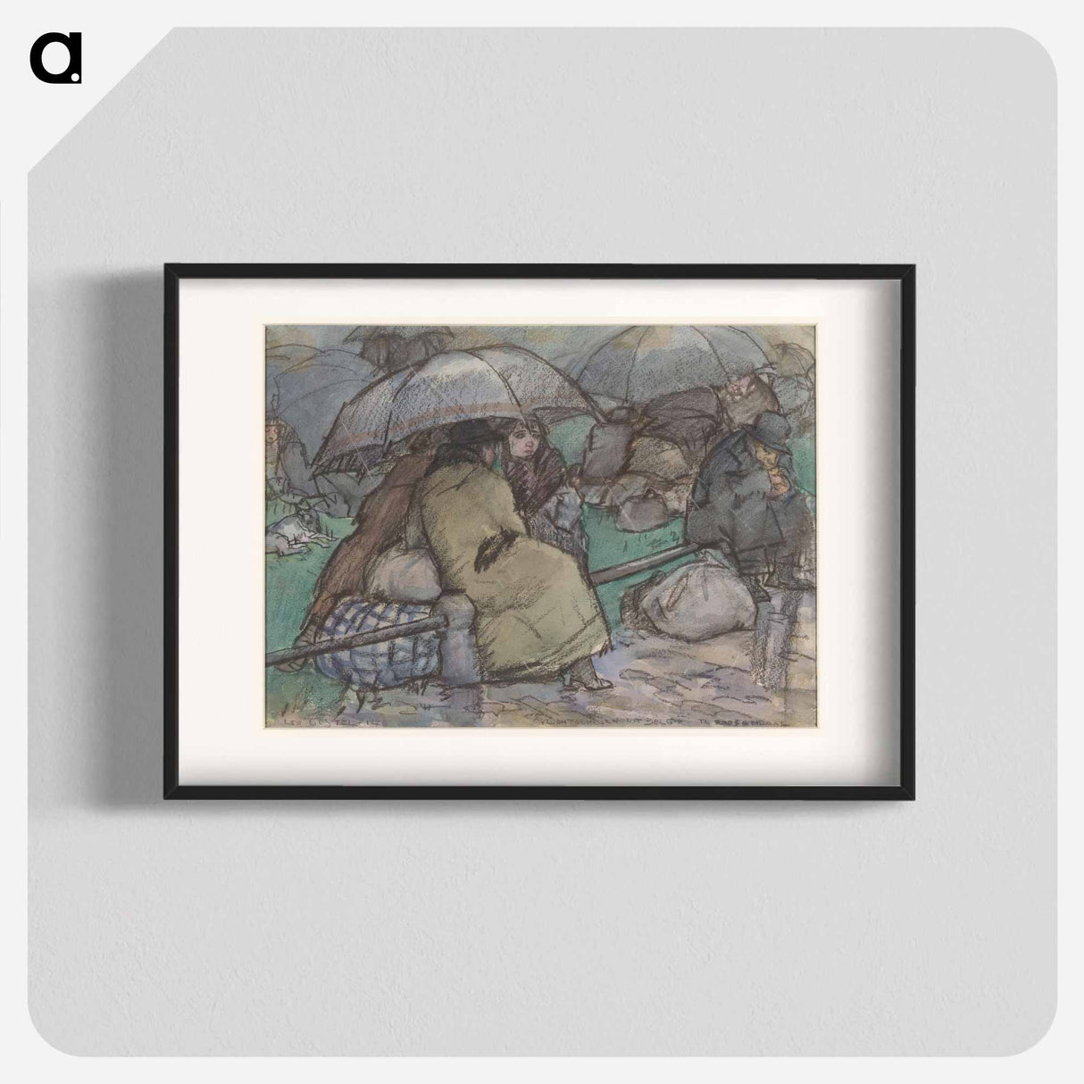 Vluchtelingen uit België te Roosendaal - Leo Gestel Poster.