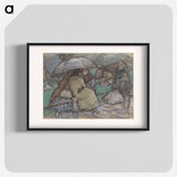 Vluchtelingen uit België te Roosendaal - Leo Gestel Poster.