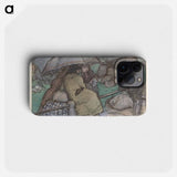Vluchtelingen uit België te Roosendaal - レオ ゲステル Phone Case.
