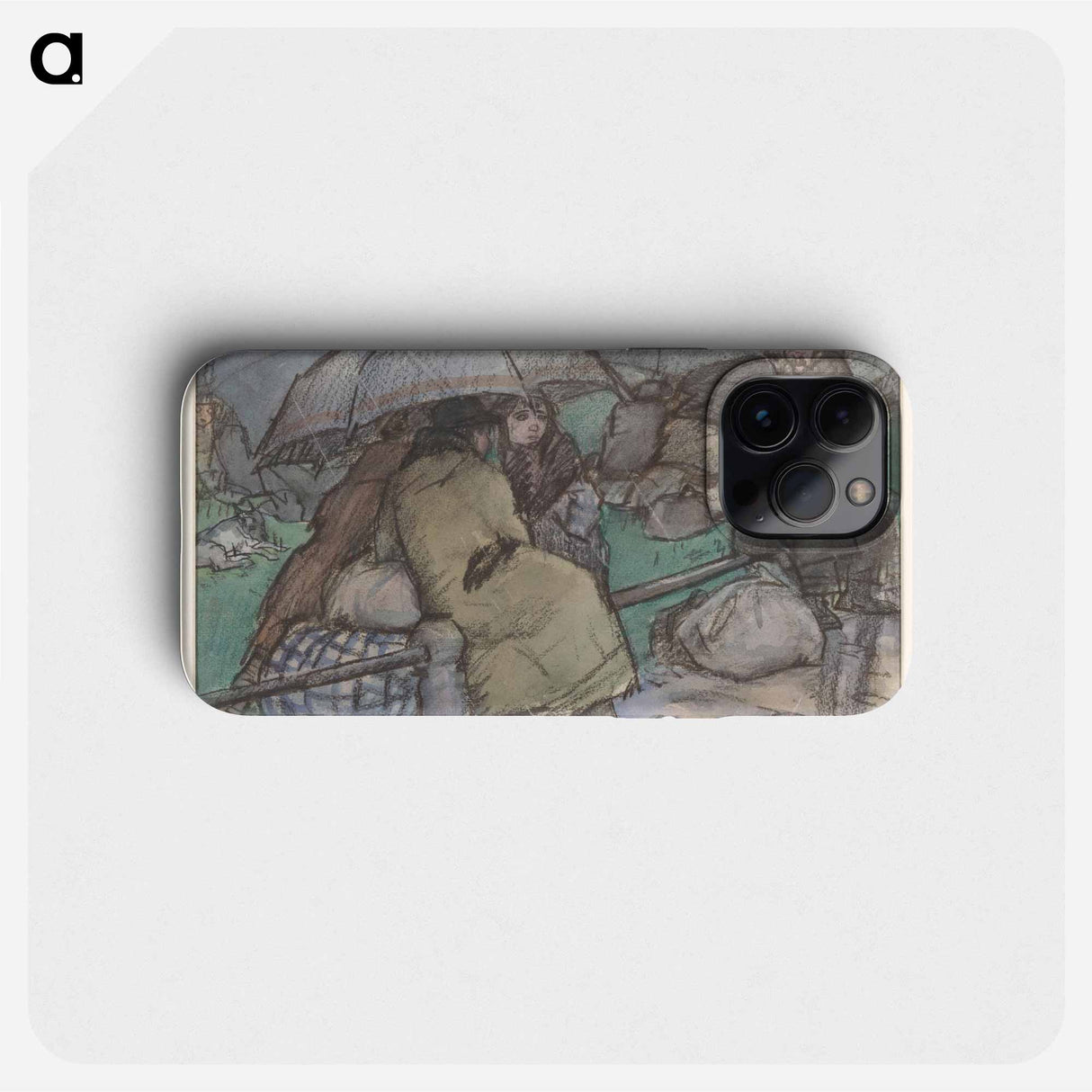 Vluchtelingen uit België te Roosendaal - レオ ヘステル Phone Case.