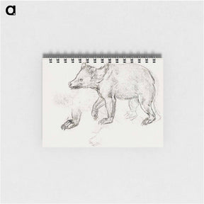 アートメモ帳-A Bear Walking - レオナルド ダ ヴィンチ Memo.