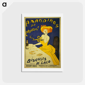 アートポストカード-Amandines de Provence: Biscuits H. Lalo - レオネット カピエッロ Postcard.