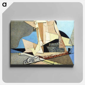 アートパネル-Figures and Marine Anchor - ルイ マルクーシ Canvas.