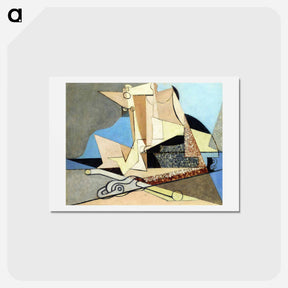 アートポストカード-Figures and Marine Anchor - ルイ マルクーシ Postcard.