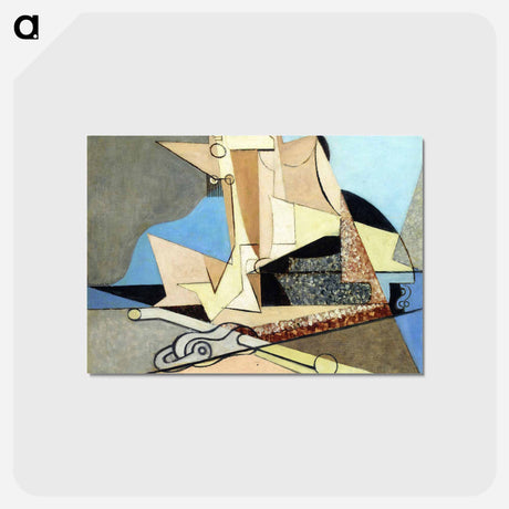 アートポストカード-Figures and Marine Anchor - ルイ マルクーシ Postcard.