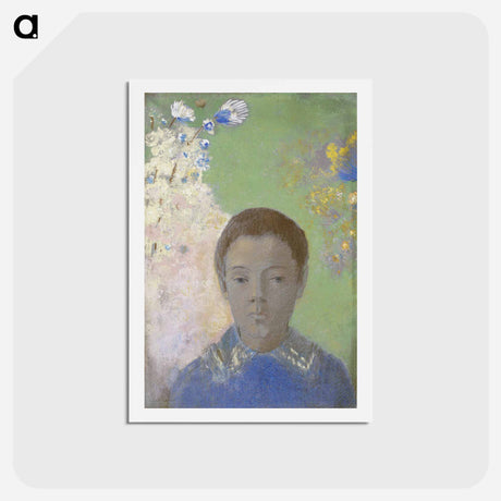 アートポストカード-Portrait of Ari Redon - オディロン ルドン Postcard.