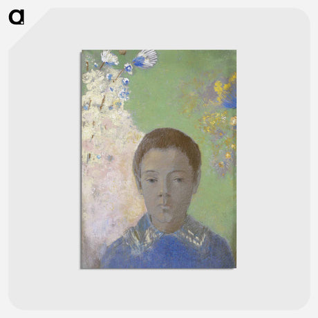 アートポストカード-Portrait of Ari Redon - オディロン ルドン Postcard.