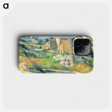 Houses in Provence: The Riaux Valley near L'Estaque - Paul Cezanne Phone Case.