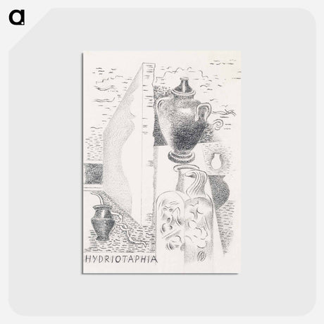 アートポストカード-Design for Urne Buriall–Hydriotaphia - ポール ナッシュ Postcard.