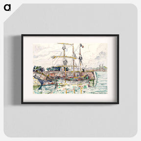 アートポスター-Docks at Saint Malo - ポール シニャック Poster.