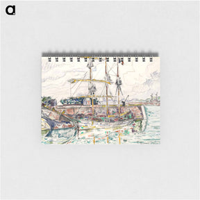 アートメモ帳-Docks at Saint Malo - ポール シニャック Memo.
