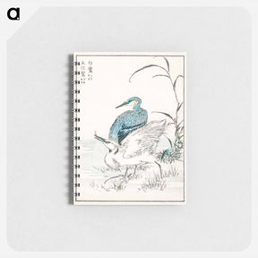 アートメモ帳-Night Heron and Little Egret
 - 鳥類図鑑 Memo.