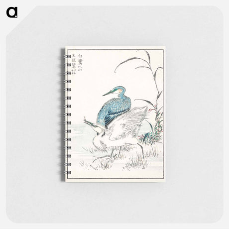 アートメモ帳-Night Heron and Little Egret
 - 鳥類図鑑 Memo.