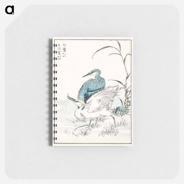アートメモ帳-Night Heron and Little Egret
 - 鳥類図鑑 Memo.