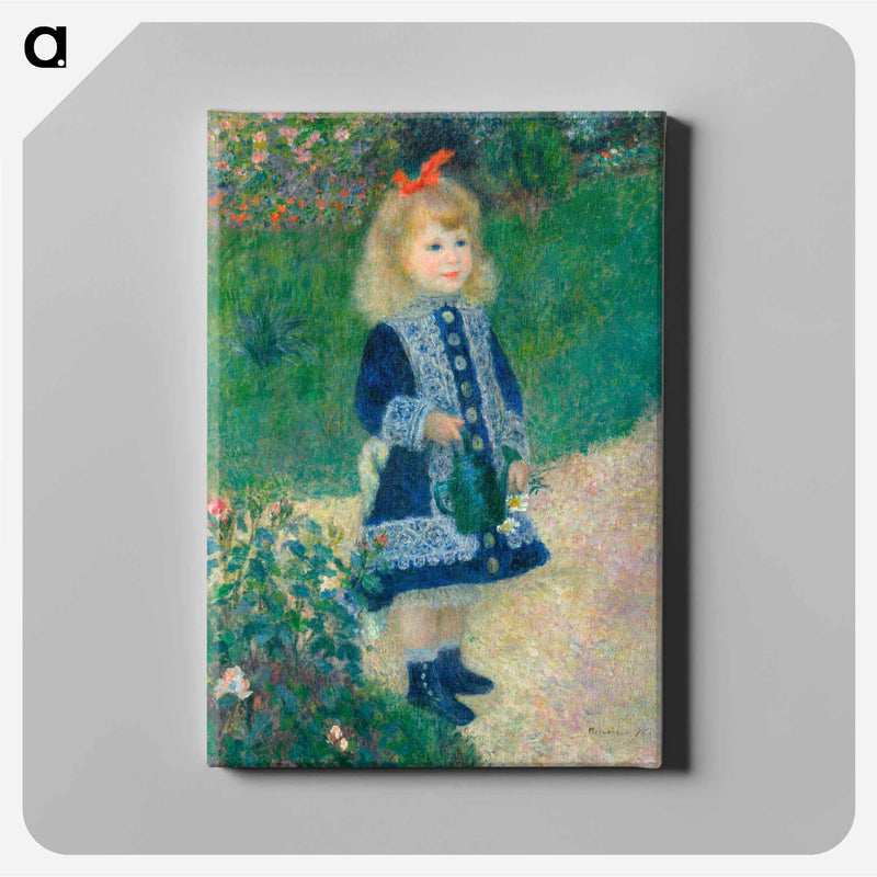 A Girl with a Watering Can - ピエール オーギュスト ルノワール Canvas.