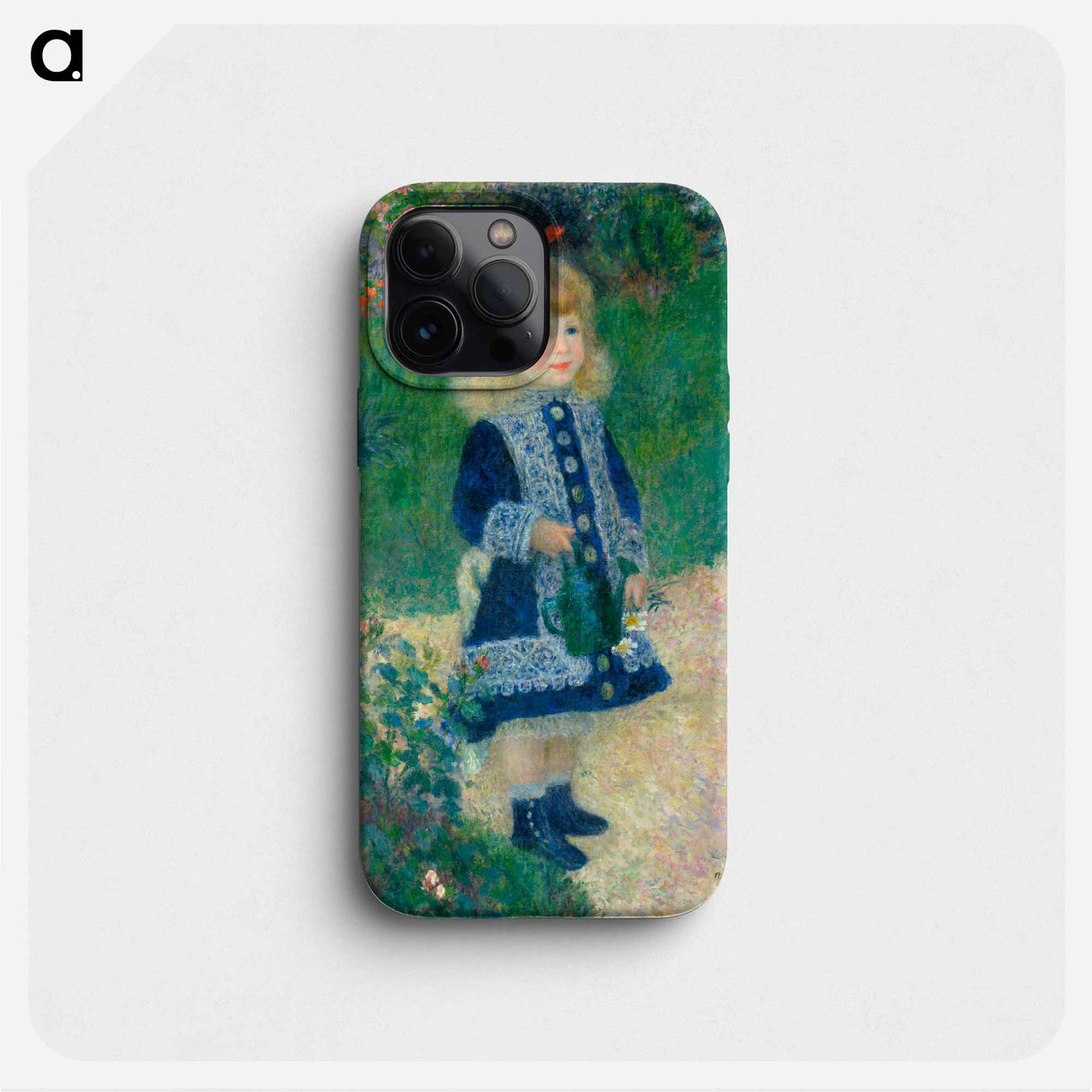 A Girl with a Watering Can - Pierre Auguste Renoir Phone Case.