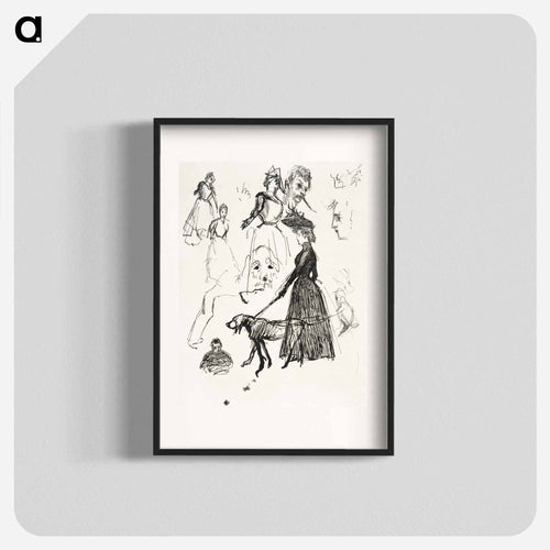 Sketches of Bonnard, Ravageau, and Terrasse
 - ピエール ボナール Poster.