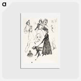 アートポストカード-Sketches of Bonnard, Ravageau, and Terrasse
 - ピエール ボナール Postcard.