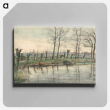 Amsterdam Skyline Viewed from the West - Piet Mondrian Canvas.