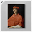 アートパネル-Portrait of a Cardinal - ラファエロ サンティ Canvas.
