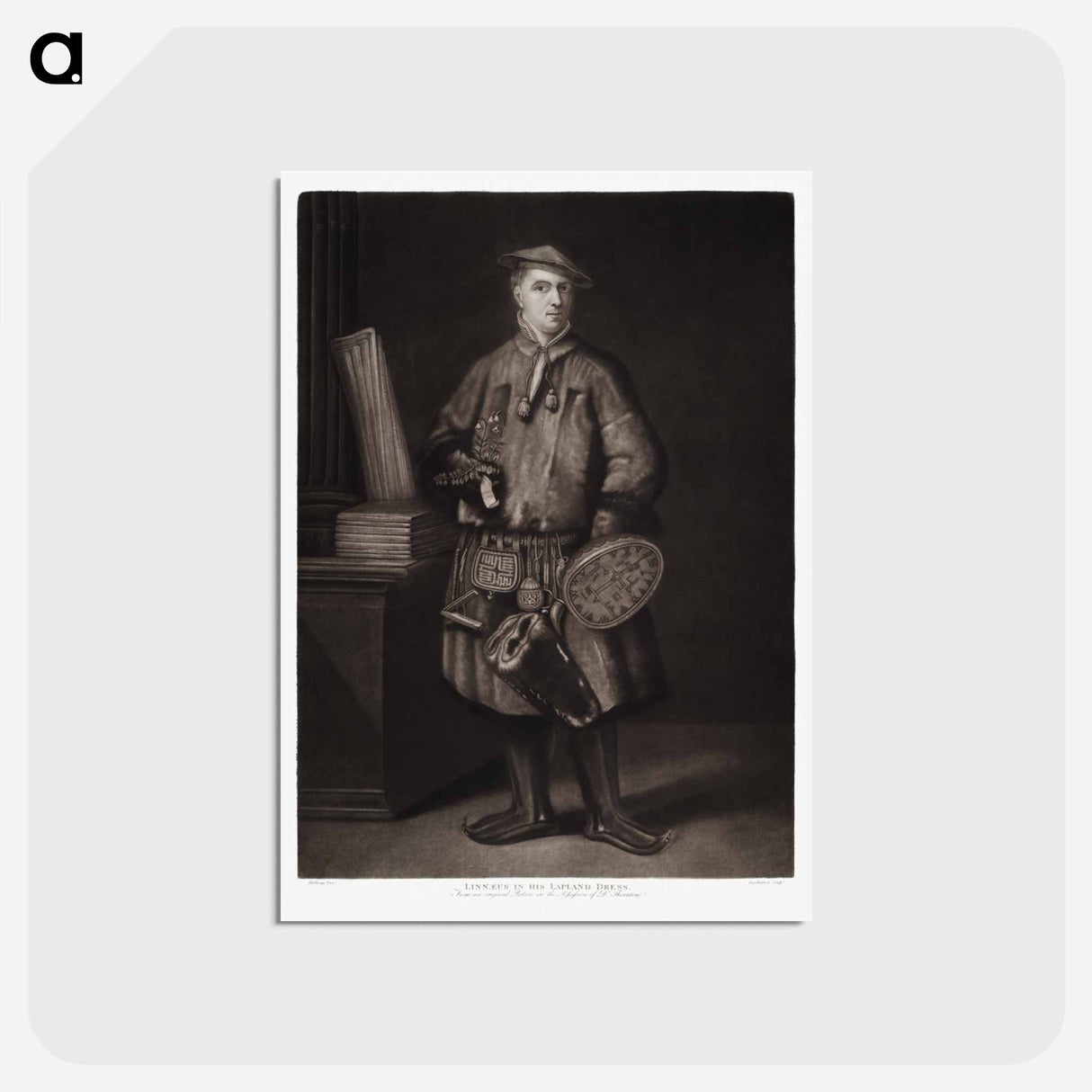 アートポストカード-Carl Linnaeus in Lapland Dress
 - ロバート ジョン ソーントン Postcard.