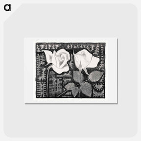 アートポストカード-Two Roses
 - サミュエル ジェスルン Postcard.