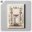 アートパネル-Guide for Constructing the Letter L from Mira Calligraphiae Monumenta
 - 書道のお手本 Canvas.