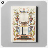 アートパネル-Guide for Constructing the Letter L from Mira Calligraphiae Monumenta
 - 書道のお手本 Canvas.