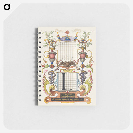 アートメモ帳-Guide for Constructing the Letter L from Mira Calligraphiae Monumenta
 - 書道のお手本 Memo.