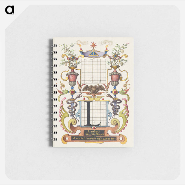 アートメモ帳-Guide for Constructing the Letter L from Mira Calligraphiae Monumenta
 - 書道のお手本 Memo.