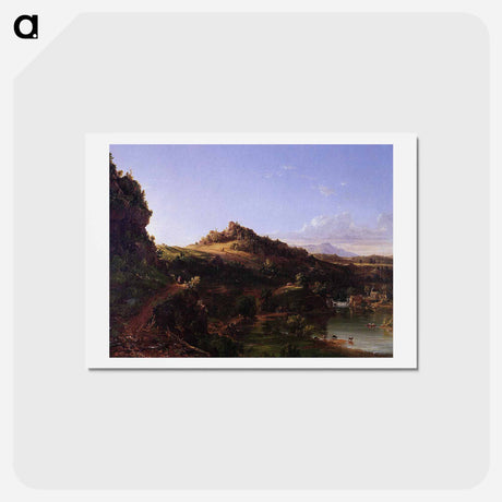 アートポストカード-Catskill Scenery - トーマス コール Postcard.