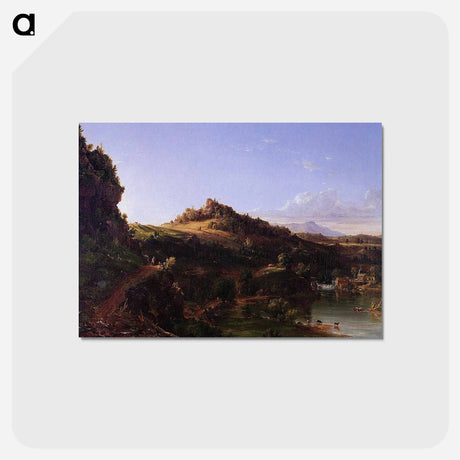 アートポストカード-Catskill Scenery - トーマス コール Postcard.