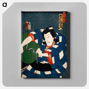 アートパネル-Portraits of an Actor - 豊原 国周 Canvas.